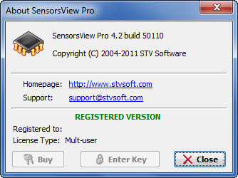 SensorsView Pro 4.2 Build 50110